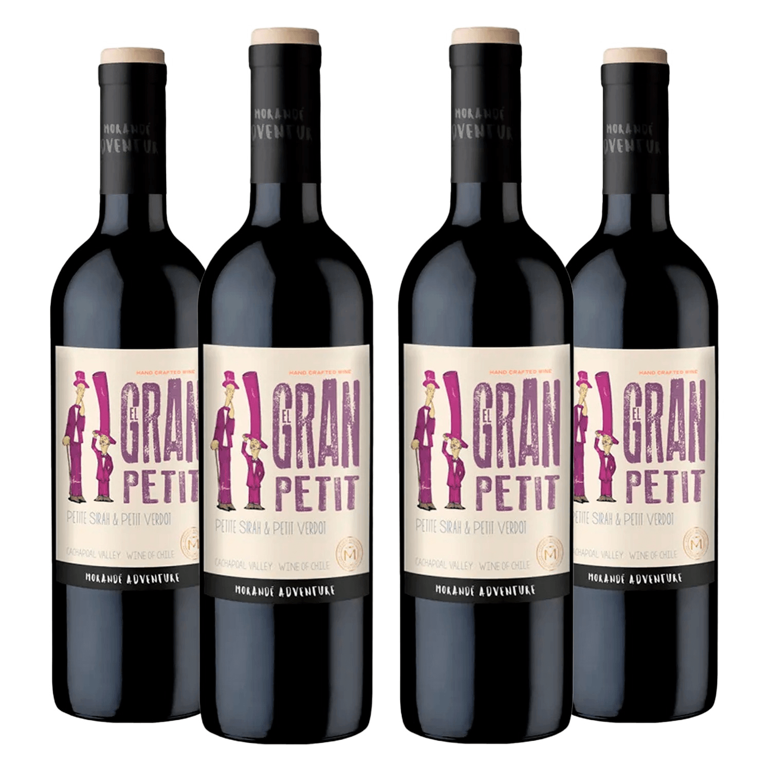 Vinho Morandé Tinto Seco Chile Adventure El Gran Petit Petit Syrah, Petit Verdot 750ml - 4 Unidades